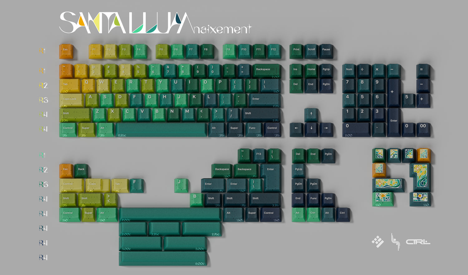 [Preorder] KAP Santa Llum Keycaps