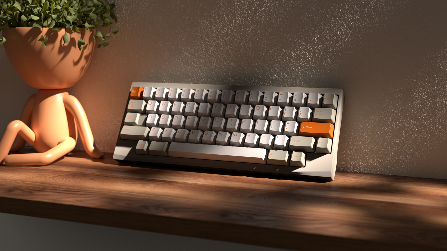 DCS Orange on Beige